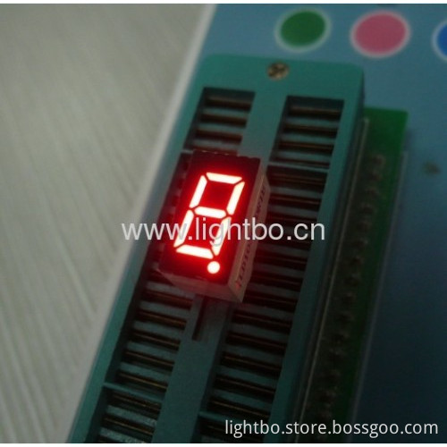 Common Cathode Ultra Bright Red 0.36 Inch 1 Digit 7 Segment Led Display